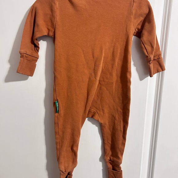 Cozy Terracotta Kids Footie - Picture 3 of 4